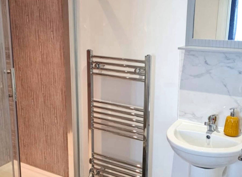 All guest rooms offer a private bathroom with a walk in shower